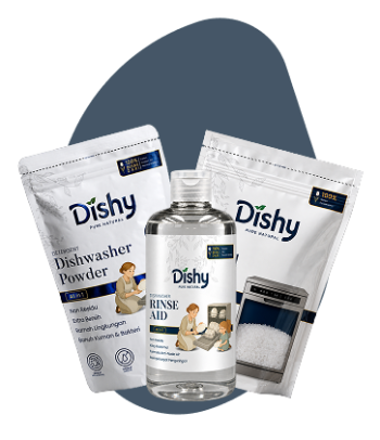 Bundling Dishwasher Powder, Crystal Salt & Rinse Aid